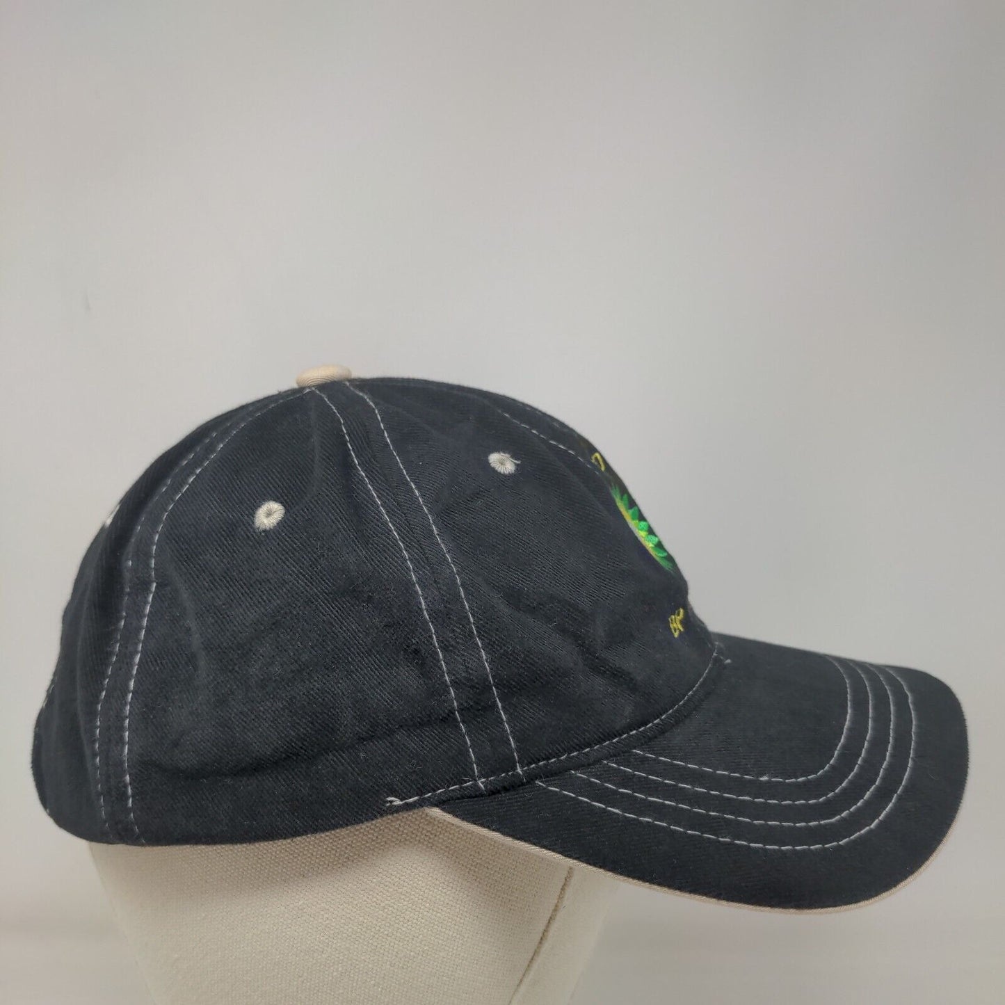 BP Asphalt Strapback Hat Black One Size The Classics Yupoong Embroidered