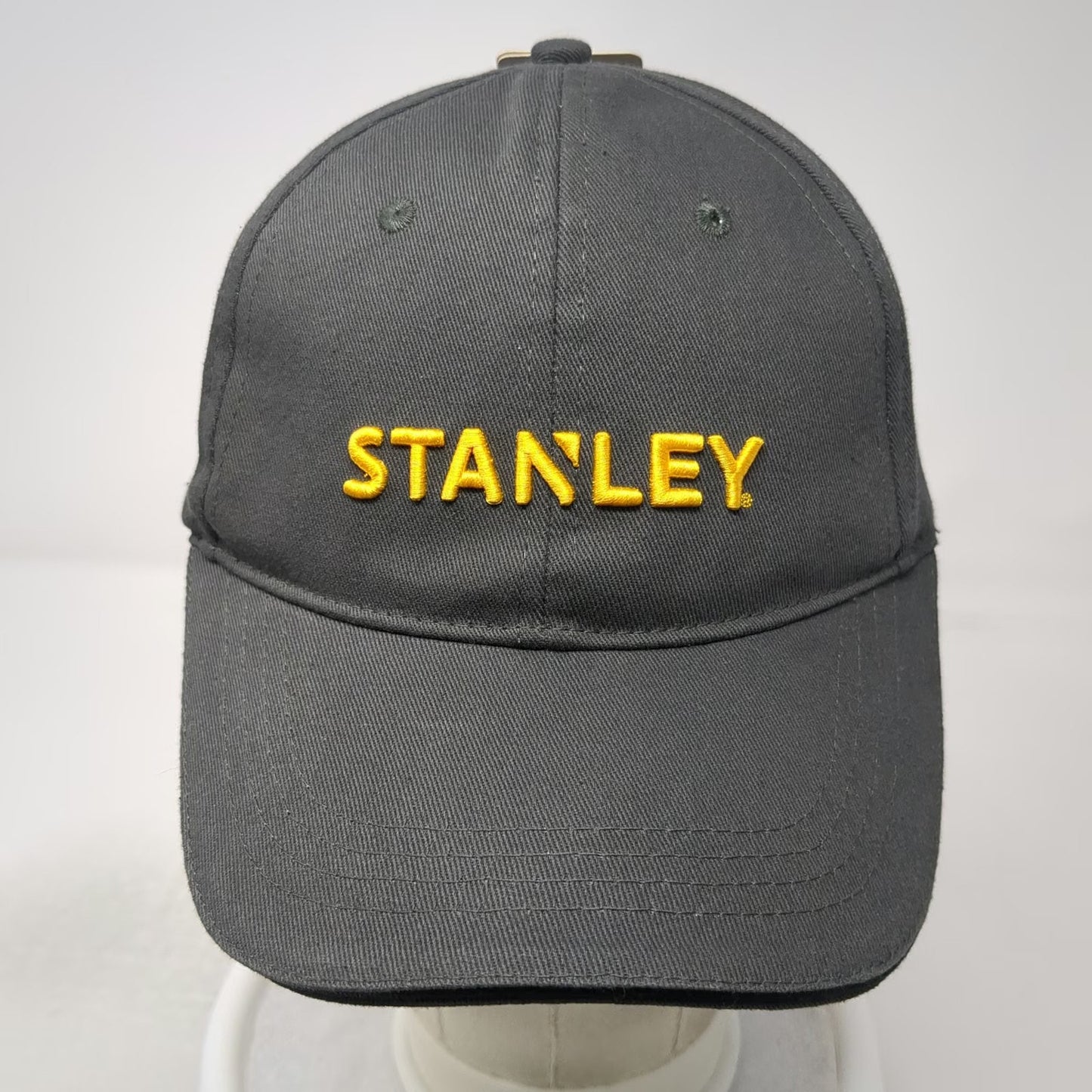 Stanley Snapback Hat Gray One Size Embroidered Adjustable Construction Tool Logo