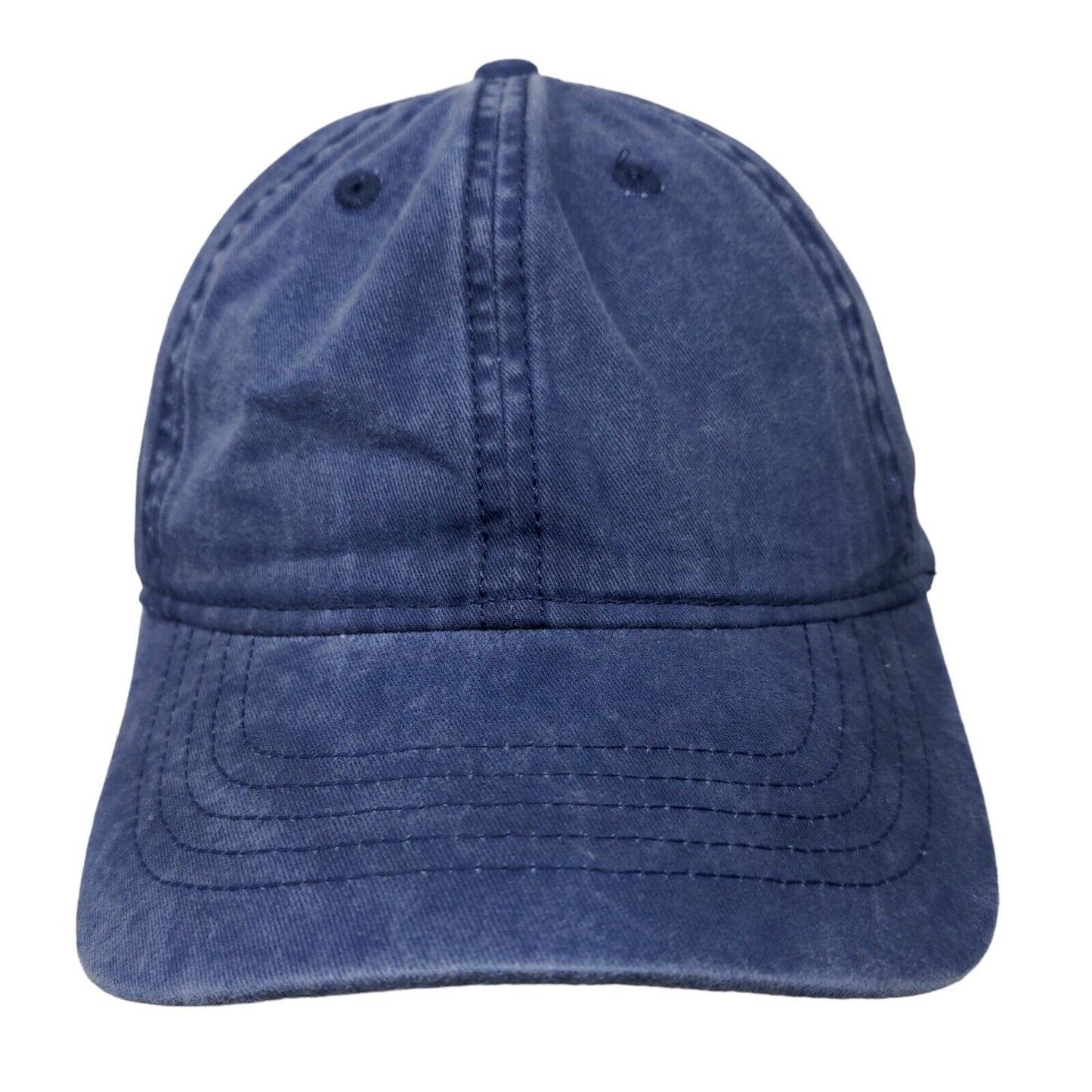 Time And Tru Sildeback Hat Blue OSFM Adjustable Vented Hole 6 Panel Blank