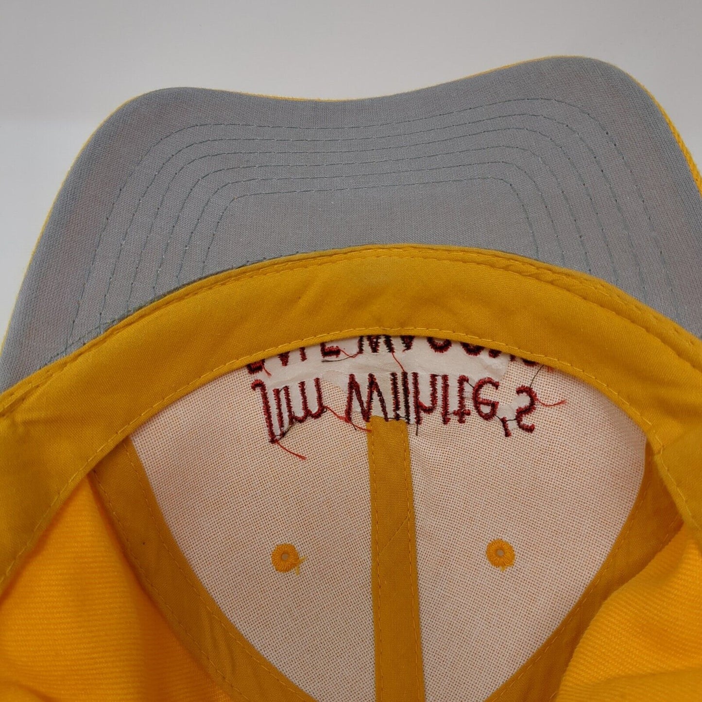 Jim Wilhite's Bale Wagons Snapback Hat Yellow One Size Embroidered