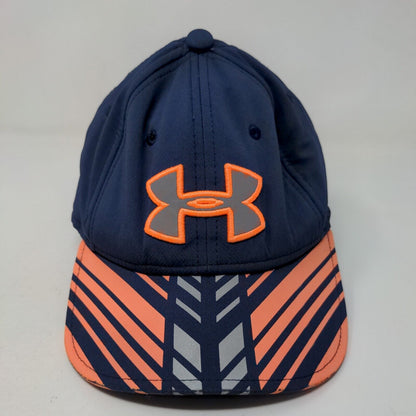 Under Armour Boy's Fitted Hat Multicolor Size S/M Embroidered Logo Stripes