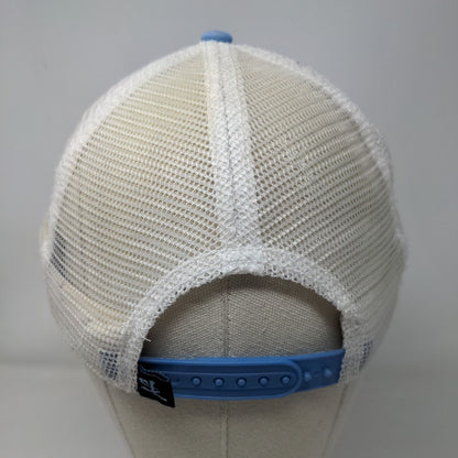 Salt Life Adventure Seas Division Trucker Hat Blue OSFM Embroidered Mesh Back