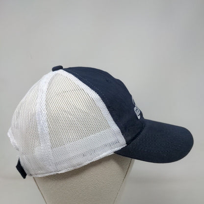 Coleman Farm Supply Strapback Mesh Back Trucker Hat Blue Adult Colorblock