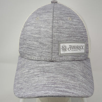 Pukka Trucker Hat Gray White One Size Tamarack Resort Patch Mesh Snapback