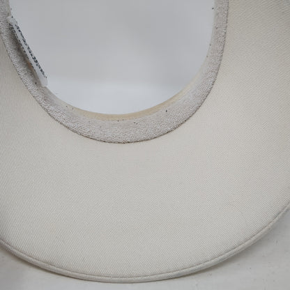 Liz Claiborne Sun Visor Hat White One Size Adjustable Lightweight Blank