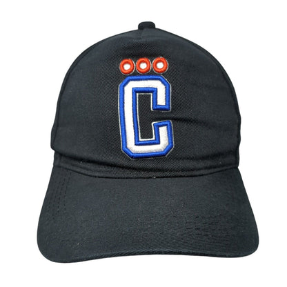 Corona Racing Strapback Hat Black One Size Adjustable Embroidered 6 Panel