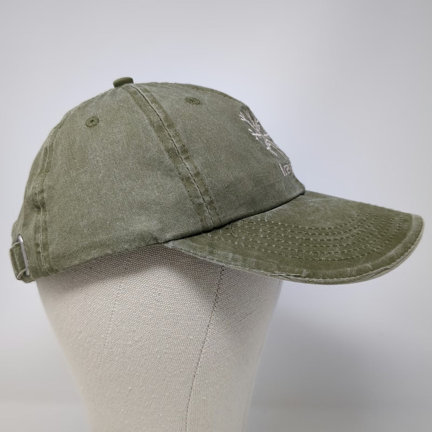 Result Baseball Cap Green One Size Iceland Compass Rune Slideback Cotton Hat