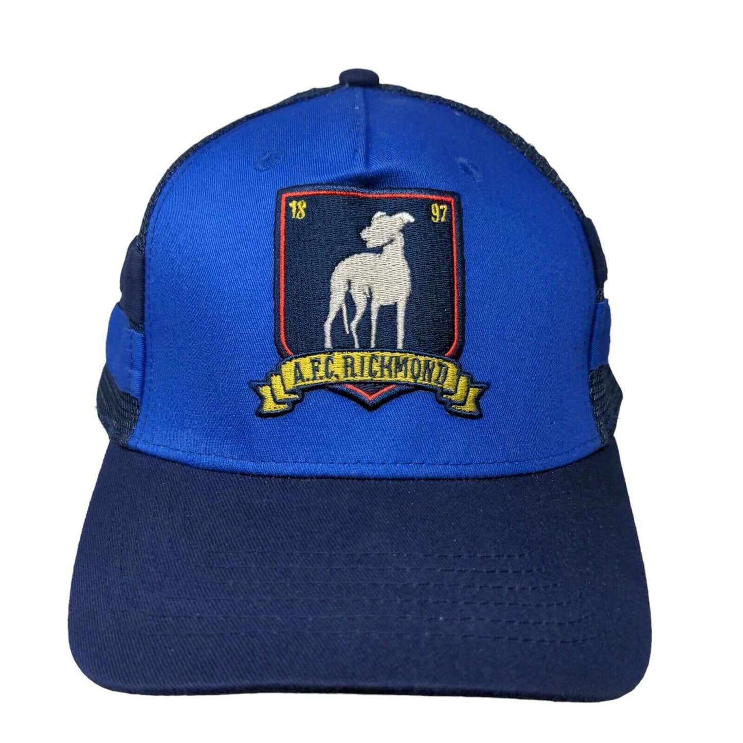 AFC Richmond Believe Snapback Trucker Hat Blue OSFA Mesh Back Ted Lasso