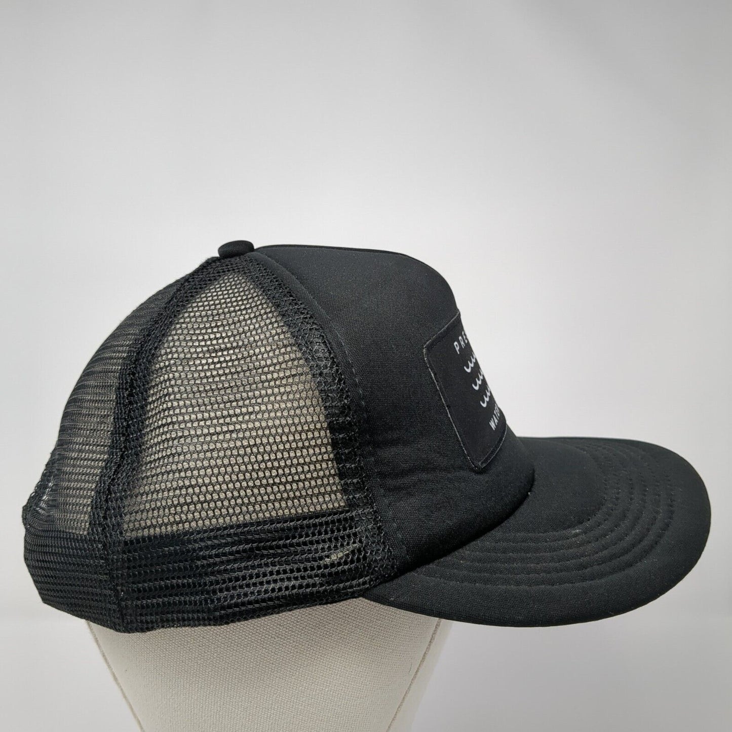 Prestige Water Sports Snapback Trucker Hat Black One Size Mesh Back
