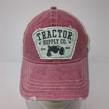 Tractor Supply Co. Patch Snapback Trucker Hat Red One Size Mesh Back