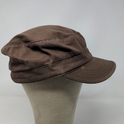 New Fashions of New York Women's Cadet Cap Brown Size XL 100% Cotton