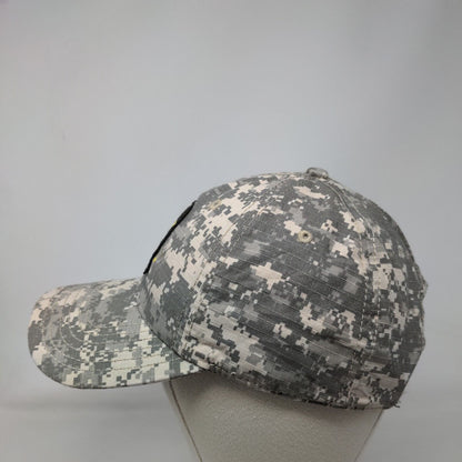 US Army Snapback Hat Camouflage OSFM Adjustable Vent Holes 6 Panel
