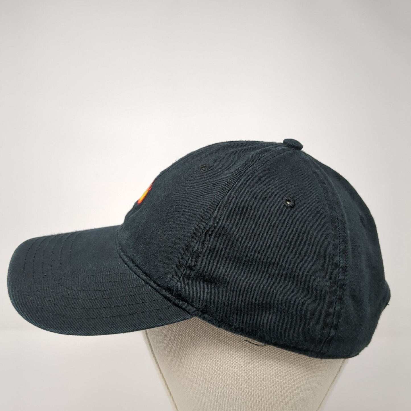 Fire Slideback Hat Black One Size Adjustable Embroidered Otto 6 Panel