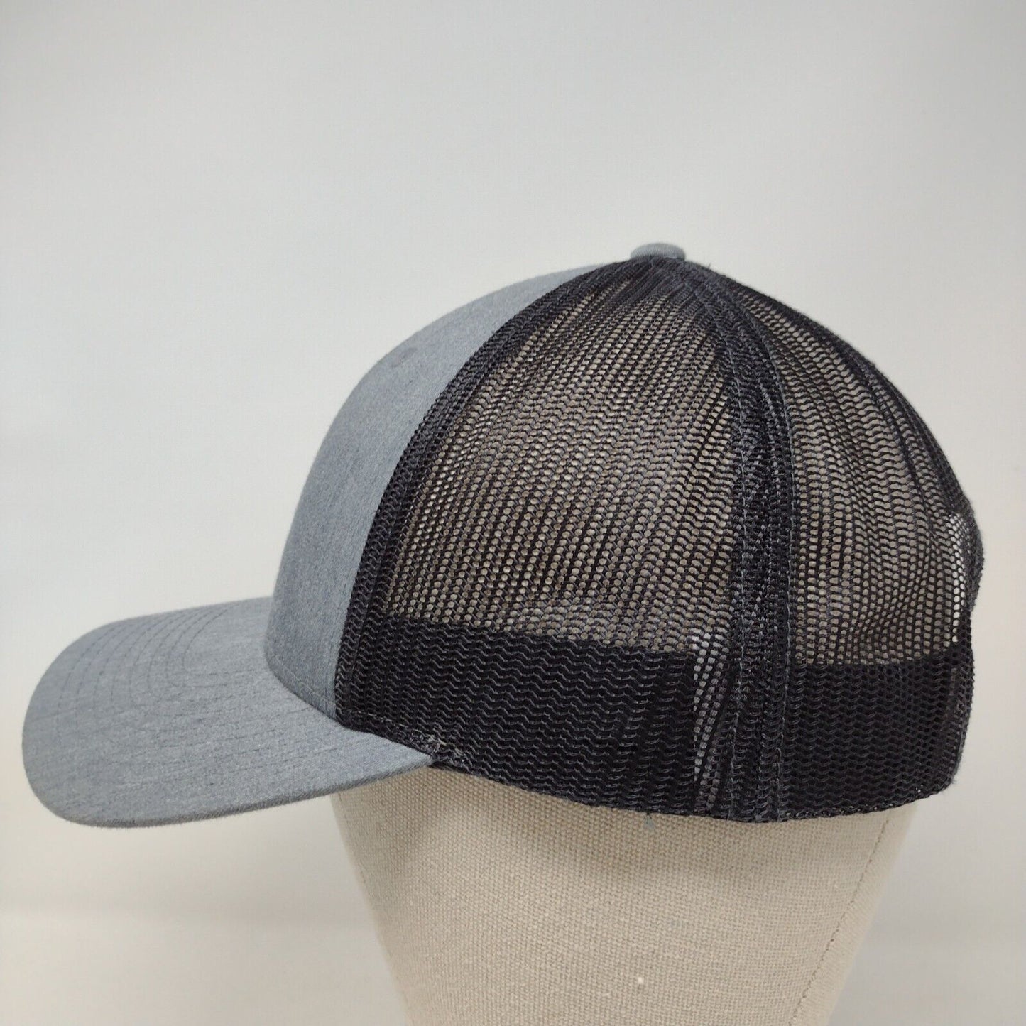 Idaho Trees Snapback Mesh Back Trucker Hat Gray M/L Embroidered