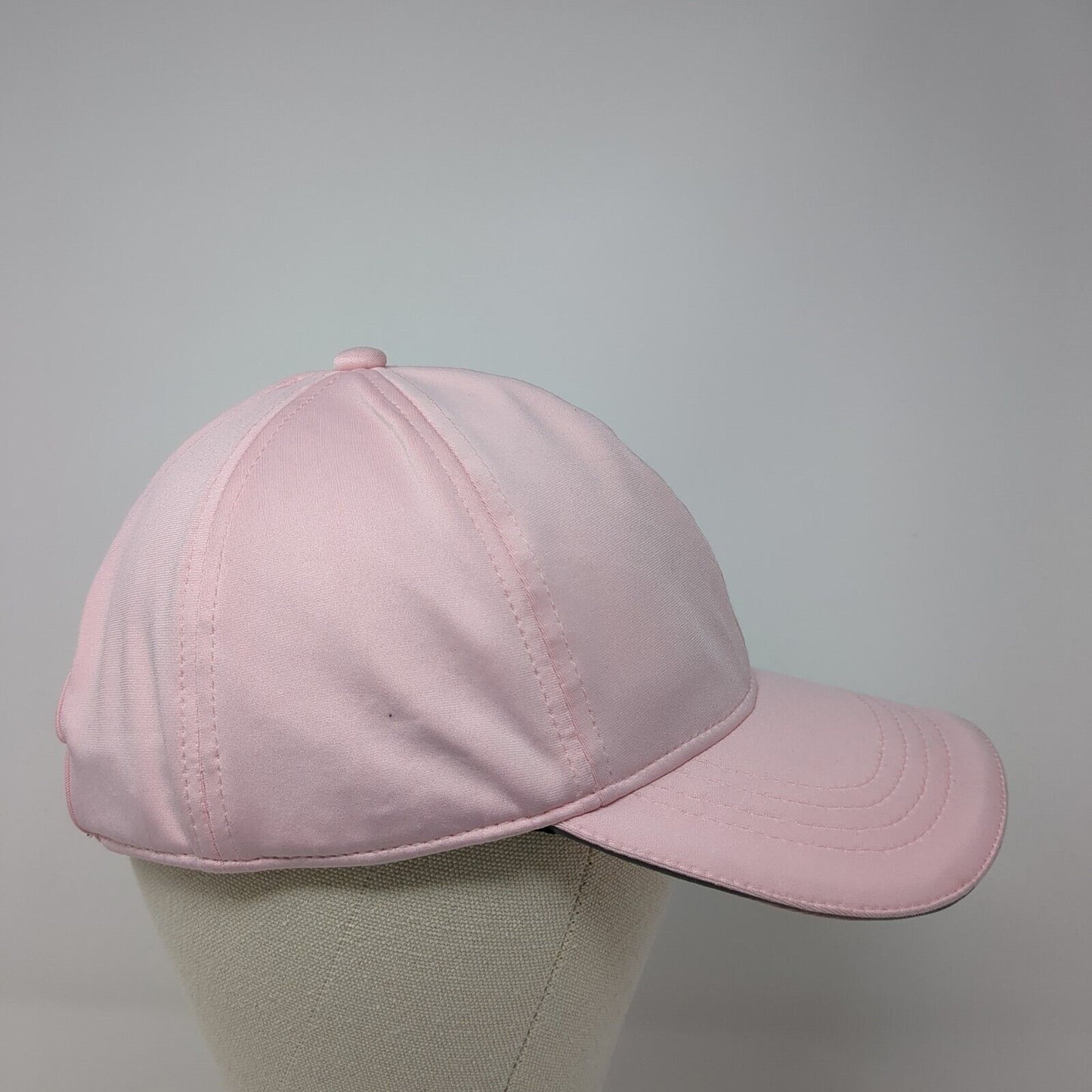 Unbranded Strapback Hat Pink One Size Adjustable Ponytail Solid Blank