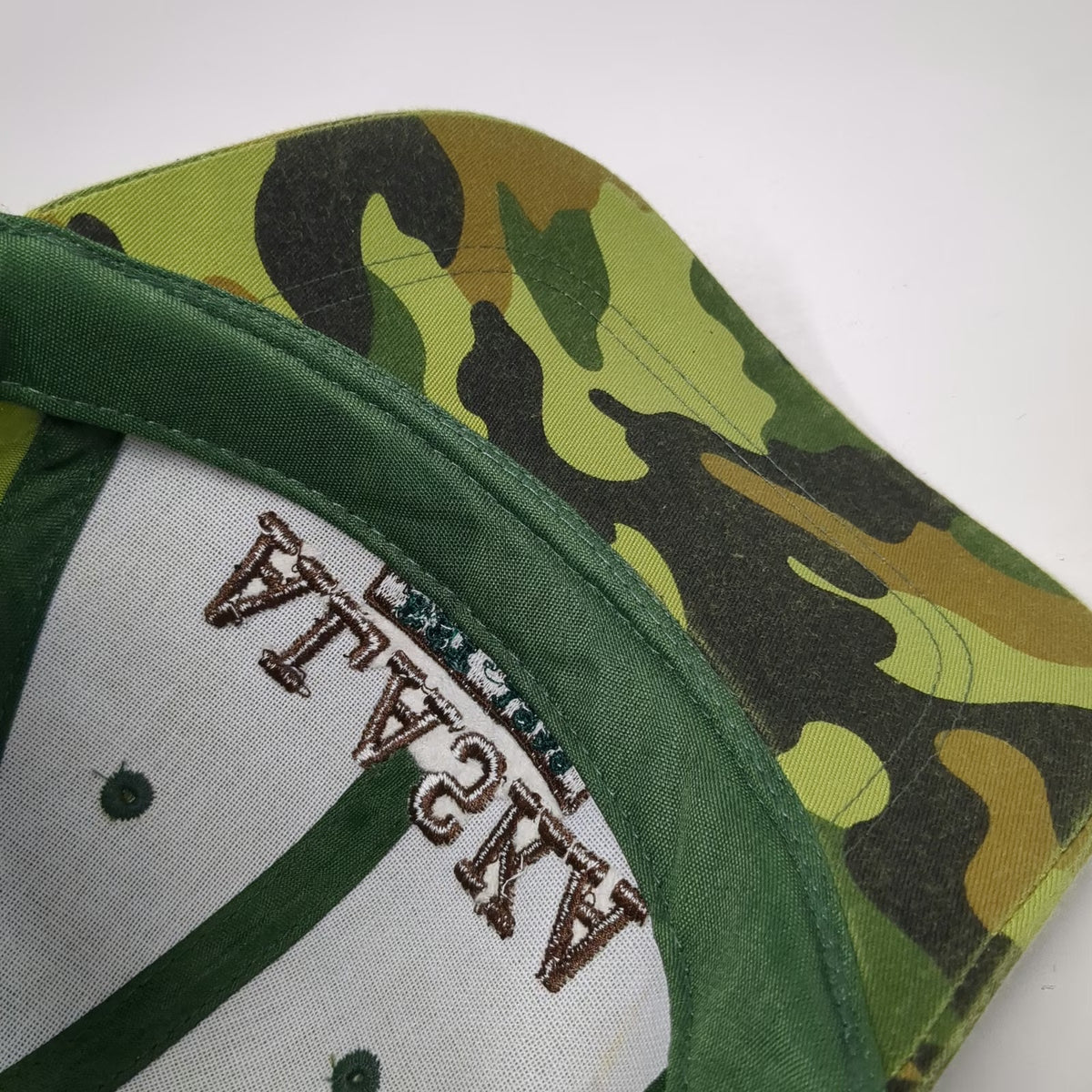 Alaska Gear Baseball Cap Green Camo One Size Embroidered Last Frontier Hat