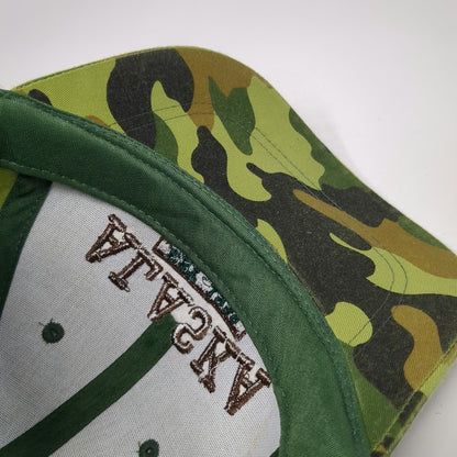 Alaska Gear Baseball Cap Green Camo One Size Embroidered Last Frontier Hat