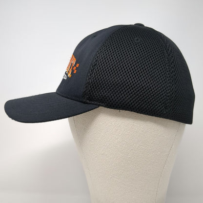 Flexfit Baseball Cap Black XL Grimaldi's Coal Brick Oven Pizzeria Mesh Hat