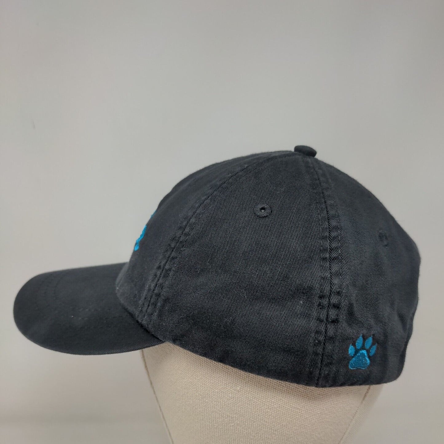 Babe Slideback Hat Black One Size Embroidered Leather Strap Adams