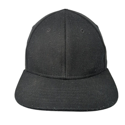 Under Armour Fitted Hat Black S/M Embroidered Vented Holes 6 Panel Blank