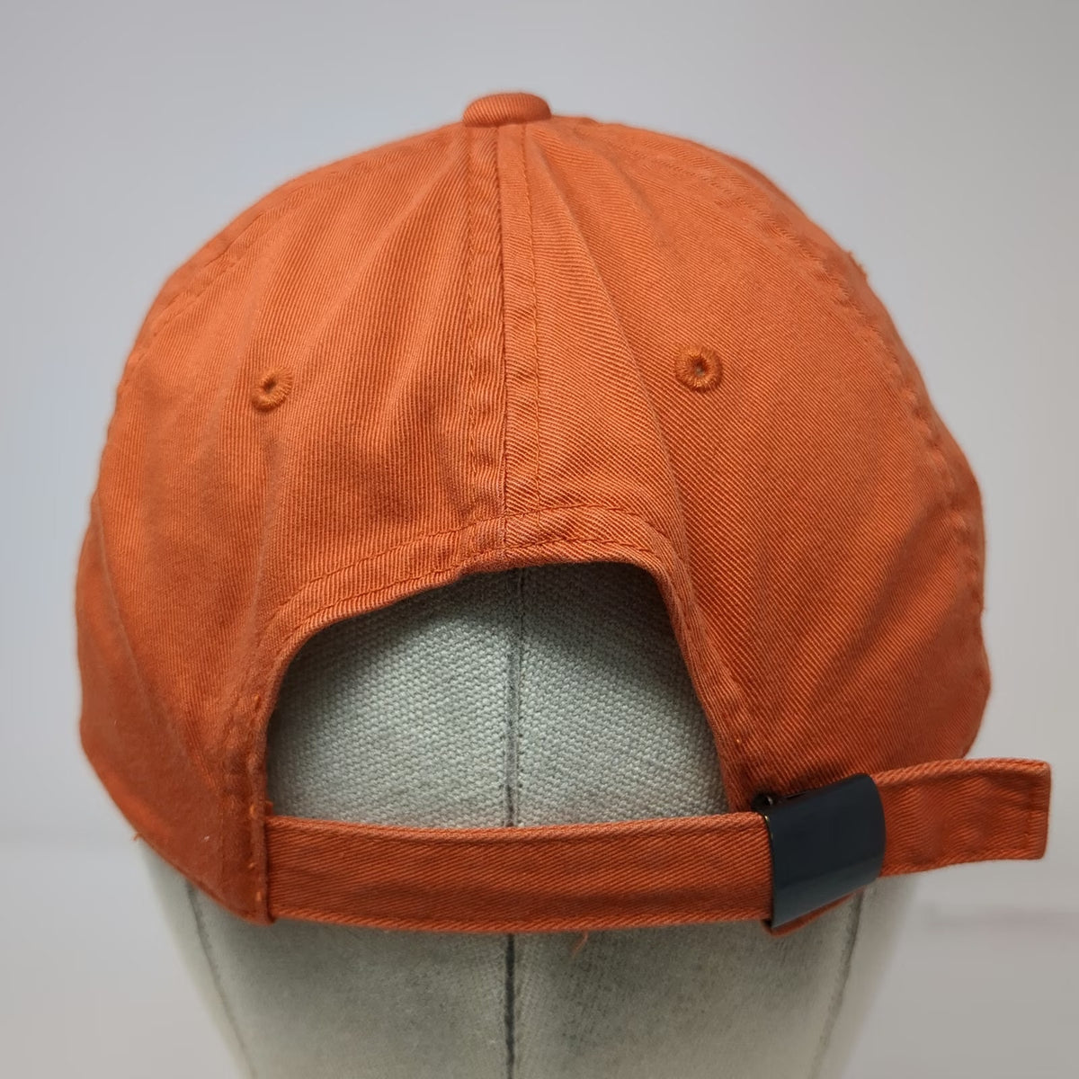 Old Navy Baseball Cap Orange M Athletics Dep't 2001 Cotton Slideback Hat Logo