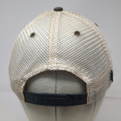 Legacy Trucker Hat Gray Beige Blue Yellow One Size Mountain Patch Snapback