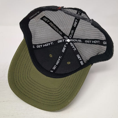 Hoyt Archery Trucker Hat Green One Size Redwrx Patch Mesh Snapback Red Black