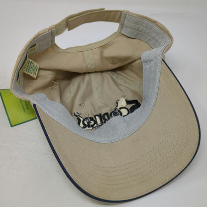 Port Authority Baseball Cap Beige One Size 5 Corners Bar Bamboo Strapback Hat