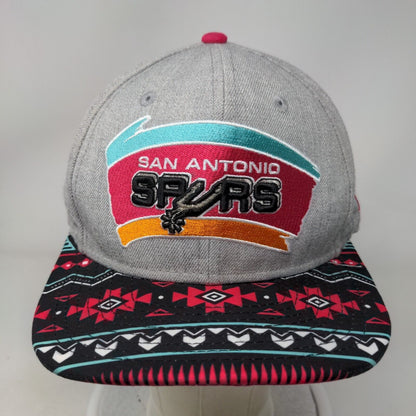 San Antonio Spurs Snapback Hat Gray Southwestern Pattern OSFM New Era 9Fifty NBA