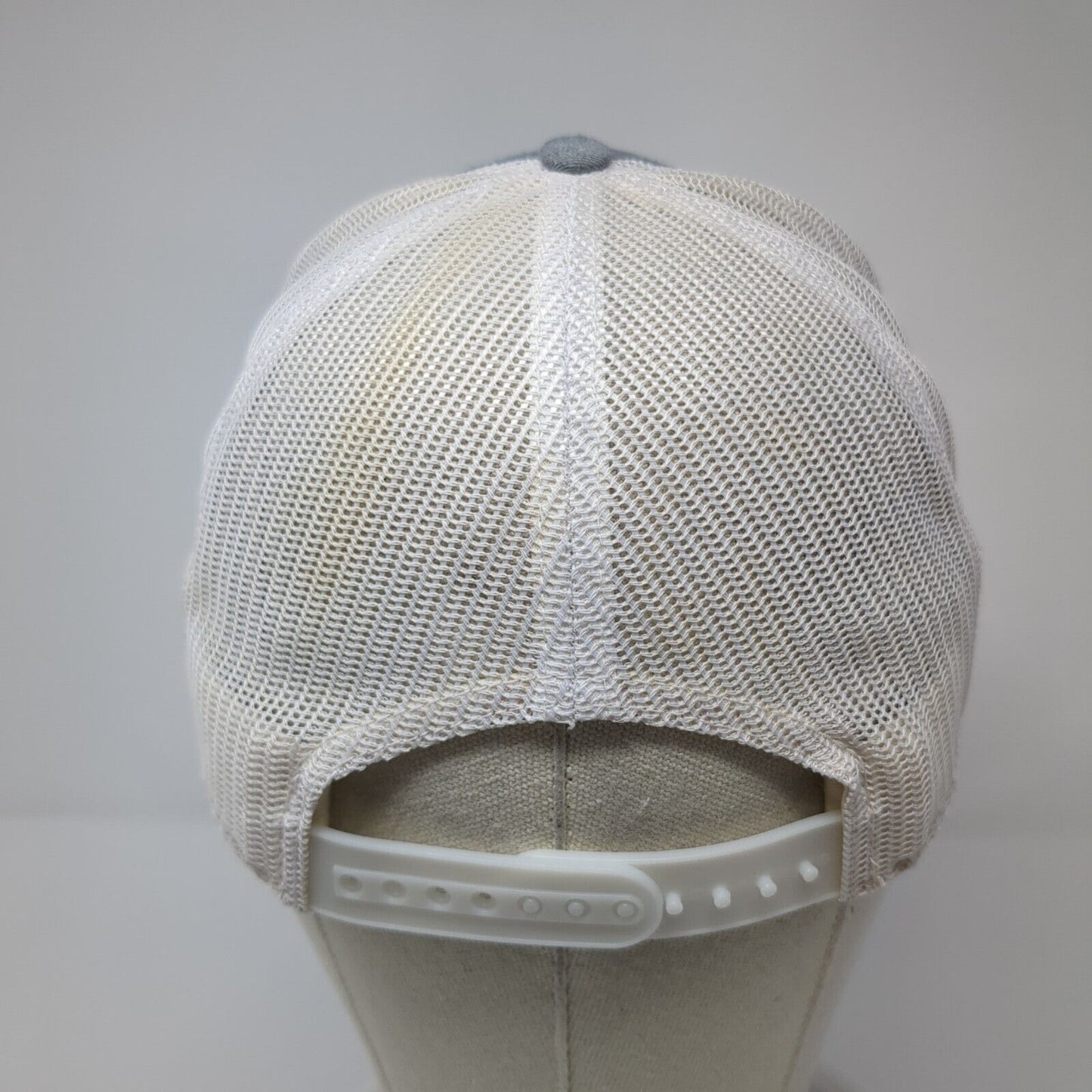 FLTV Snapback 5 Panel Hat Gray One Size Mesh Back Adjustable Colorblock