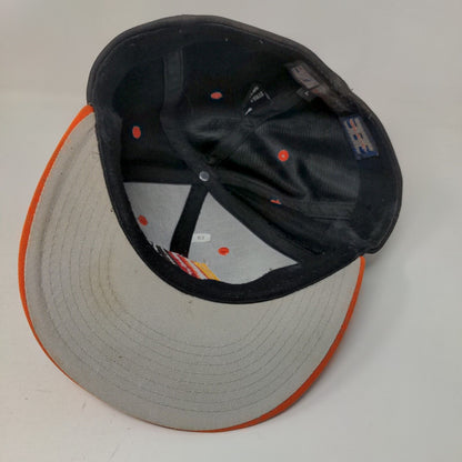 The Game Pro Houston Astros Fitted Hat Black Orange Size L Embroidered MLB