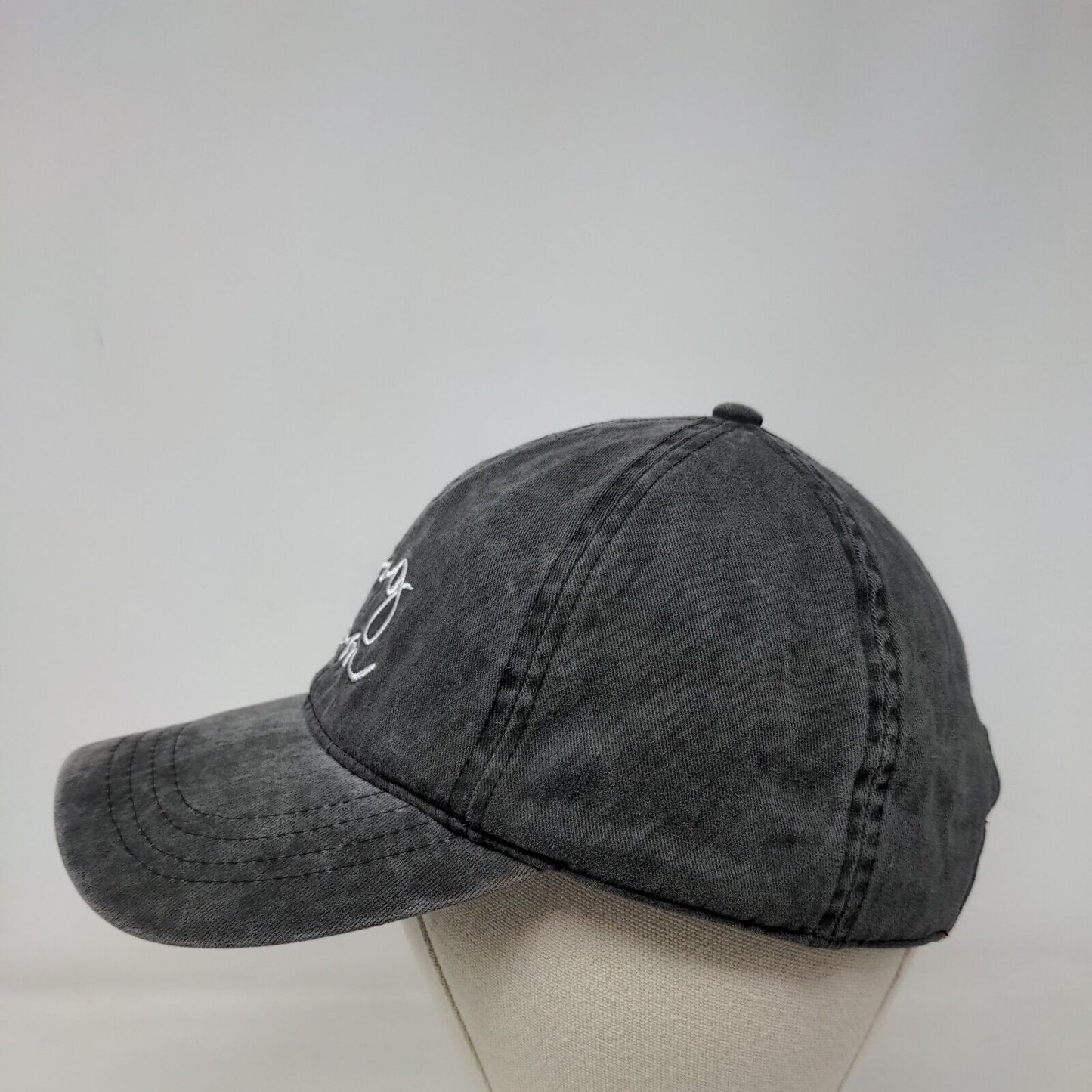 Dog Mom Slideback Hat Gray OSFM Solid Embroidered David And Young
