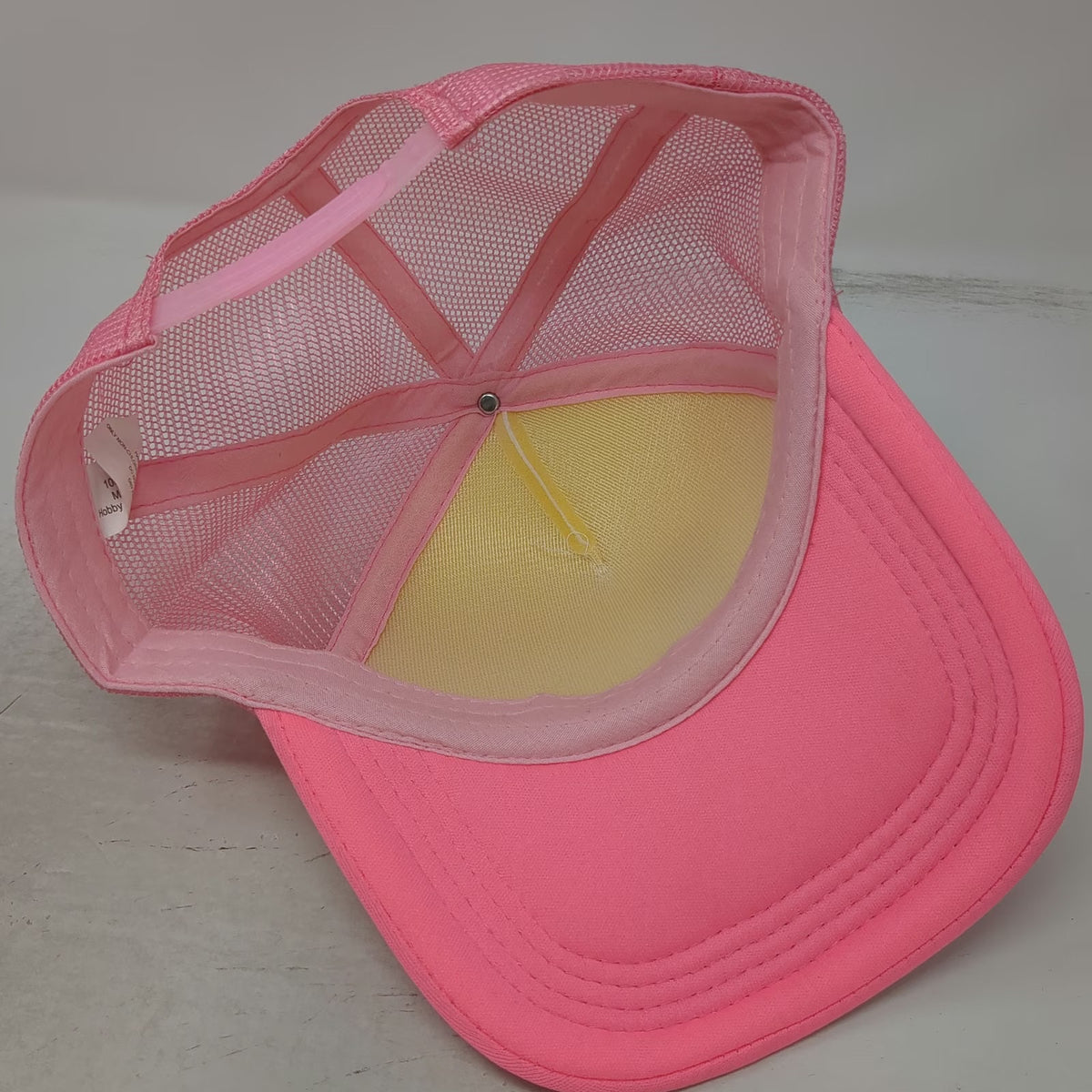 Hobby Lobby Trucker Hat Pink One Size Cowboy Boot Bow Patch Mesh Snapback