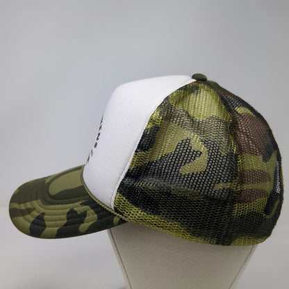Otto Trucker Hat One Size Green Camo Snapback Mesh You Shoulda Been There hat