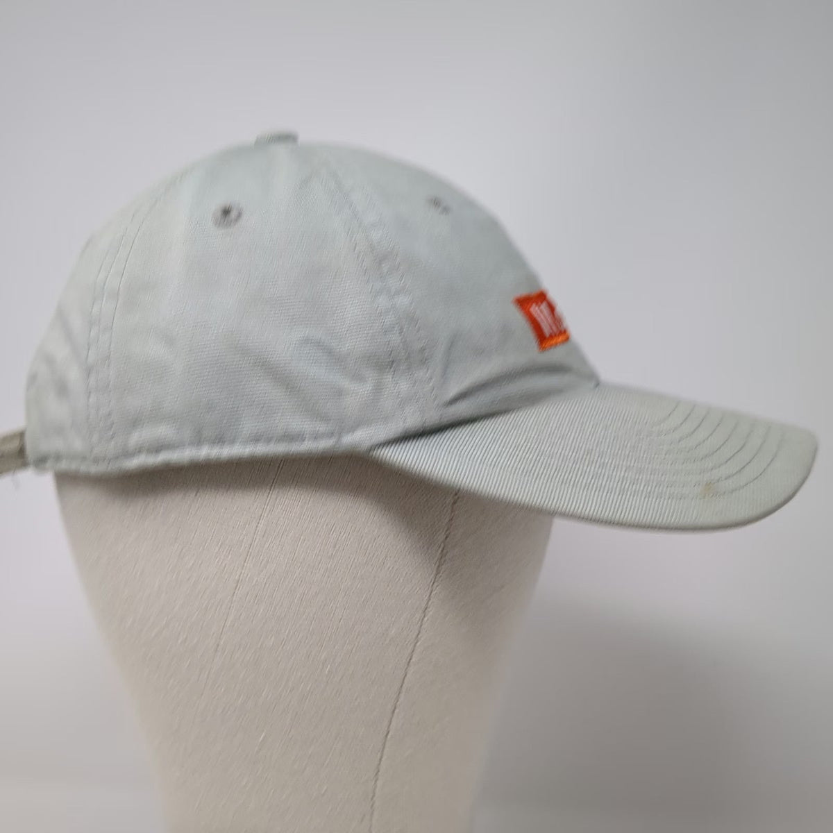 Adidas Baseball Cap Gray One Size Slideback Cotton Logo Patch Mountain Logo Hat