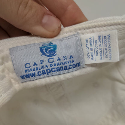 Marina Cap Cana Republica Dominicana Strapback Hat White OSFM Embroidered