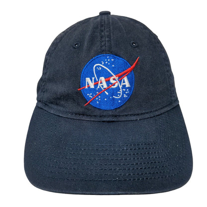 NASA Strapback Hat Blue One Size Adjustable Embroidered 6 Panel H3 Headwear