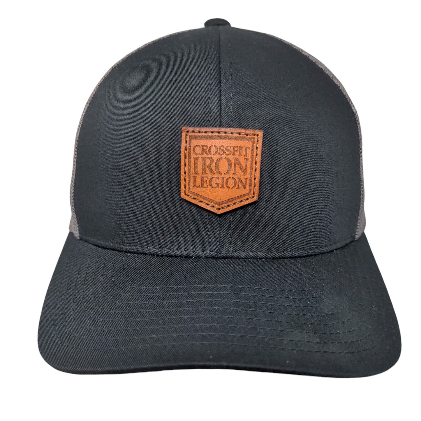 Crossfit Iron Legion Patch Snapback Mesh Back Trucker Hat Black One Size