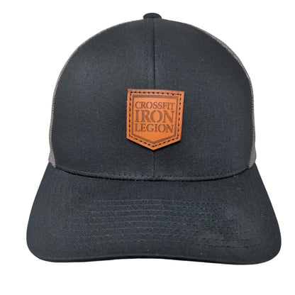 Crossfit Iron Legion Patch Snapback Mesh Back Trucker Hat Black One Size