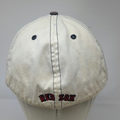 Boston Red Sox MLB '47 Twins Baseball Cap Beige XL Contrast Stitching Fitted Hat