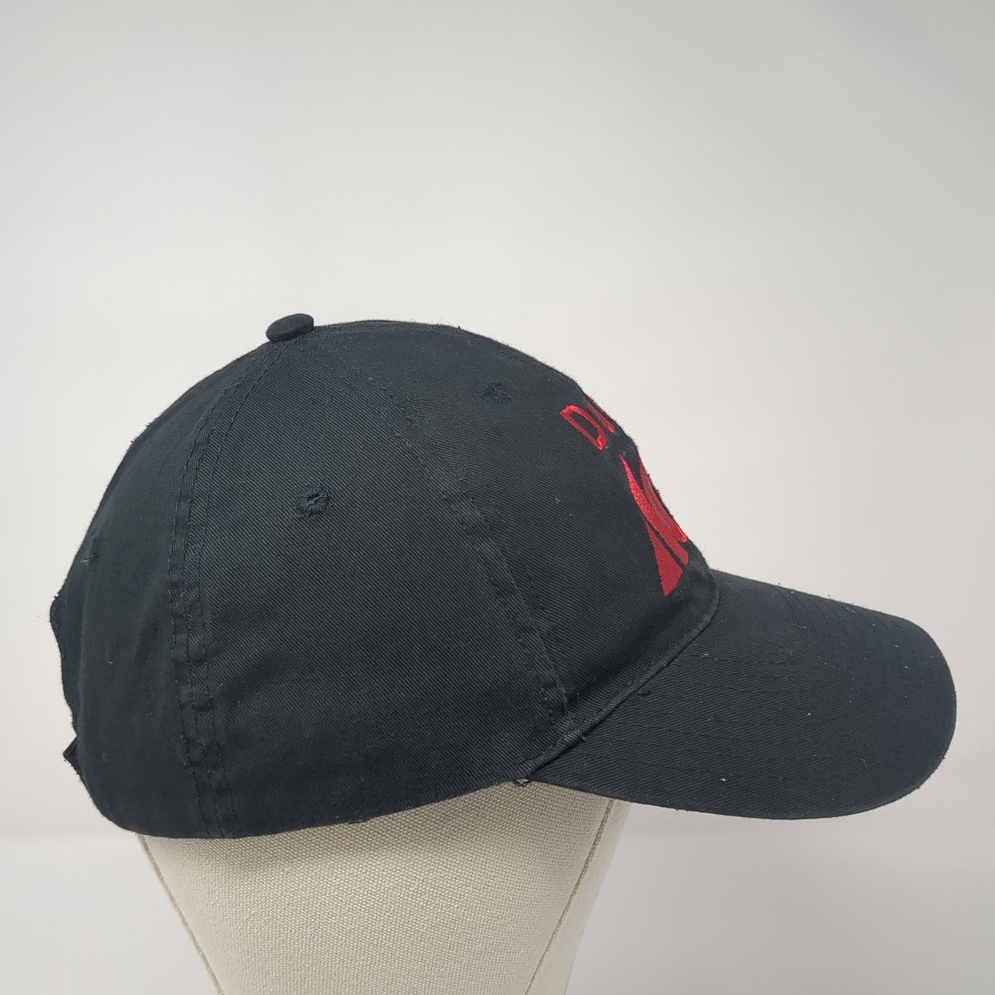 Duda ACE Strapback Hat Black One Size Adjustable Embroidered 6 Panel