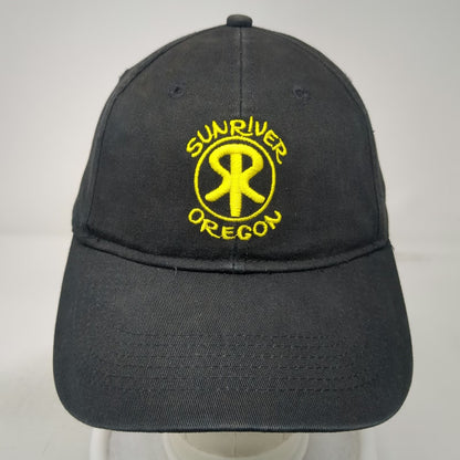 Otto Baseball Cap Black One Size Sunriver Oregon Embroidered Adjustable Hat
