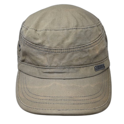 REI Army Cap Green XL Organic Cotton Hat Metal Logo Side Eyelets Outdoor Sun