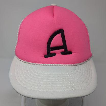 Letter A Snapback Rope Trucker Hat Multi One Size Mesh Back Decky