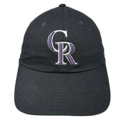 Fanatics Colorado Rockies MLB Baseball Cap Black OSFM Slideback Cooperstown Hat