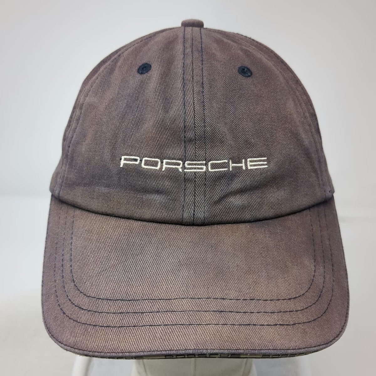 Porsche Baseball Cap Blue One Size Embroidered Logo Slideback Cotton Hat