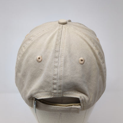 Kauai Lagoons Strapback Hat Tan One Size Solid Adjustable Imperial