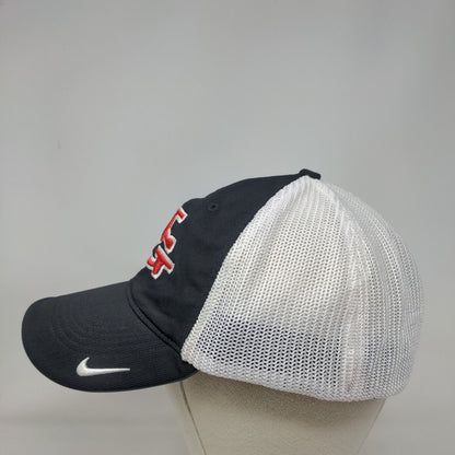 NG Nike Golf Fitted Trucker Hat Black One Size Embroidered Swoosh Mesh Back