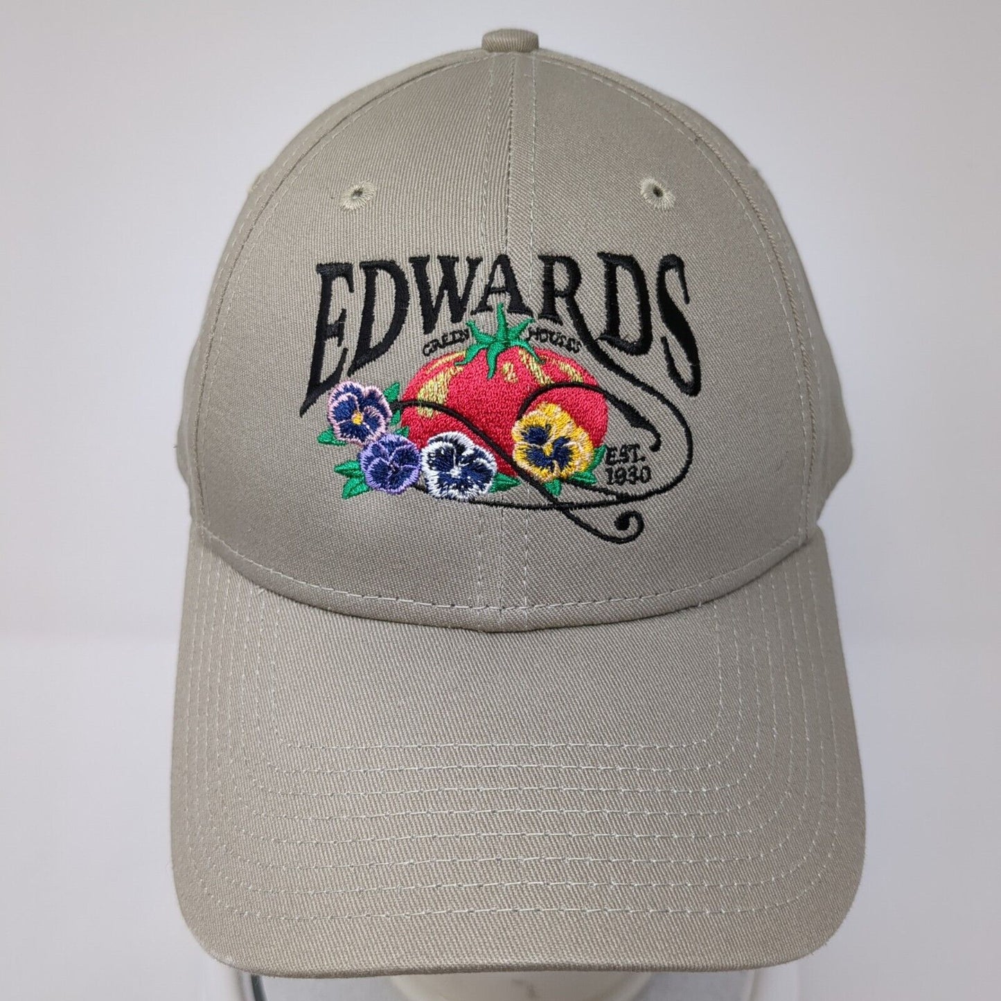 Edwards Est. 1930 Strapback Hat Tan OS Adjustable Embroidered 9Forty New Era