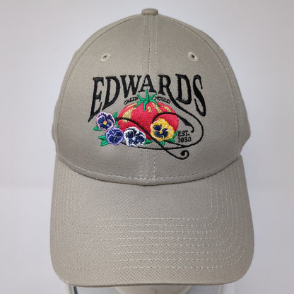 Edwards Est. 1930 Strapback Hat Tan OS Adjustable Embroidered 9Forty New Era